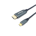 Miniatyrbillede 2 af 4: EQUIP 133417 VIDEO KABEL OG ADAPTER 3 M USB TYPE-C HDMI TYPE A (STA)