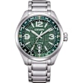 Pikkukuva 2 / 3: Kello - Vihreä Teräs - Citizen - AW1830-88X Silver, Grön