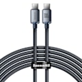 Pikkukuva 1 / 6: Tyyppi-C-C-kaapeli, 100 W, 1,2 m - Baseus - Musta