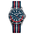 Miniatyrbillede 3 af 4: Ur - MIDO - Ocean Star GMT - 44mm - Automatisk - Stål - Blå Blå
