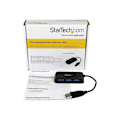 Pikkukuva 1 / 3: USB 3.0 Hub - StarTech - ST4300MINU3B - 4 porttia - Integroitu kaapeli - Musta