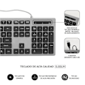 Miniatyrbild 3 av 3: Combo Tangentbord och Mus - Subblim - Ergo Keys - Trådbunden - Tyst - Ergonomisk
