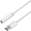 Miniatyrbillede 1 af 2: USB-C til lydkonverter Apple Style USB-C/M-stik 3,5/H Hvid 15 cm - Aisens A109-0384 Vit