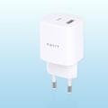Miniatyrbillede 6 af 6: Lader - strømadapter Havit - UC30 EU - USB-A + USB-C lader