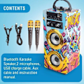 Miniatyrbillede 2 af 6: Trendix - Karaoke-musikstjerne til børn | Højttaler med Bluetooth mikrofon | Karaoke 2 mikrofoner til børn |