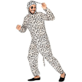 Miniatyrbillede 1 af 3: Voksne Dalmantiner Kostume - ATOSA - Cartoon Hundedragt og Hat - Sort - Hvid - Polyester Vit