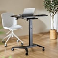 Miniatyrbillede 4 af 4: Bureau mobile til bærbar computer, Maclean MC-453B, sort, pneumatiske højdejustering, 80x52cm, 8kg max, 109cm h
