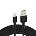 Miniatyrbillede 1 af 3: Green Cell GC Ray USB - Lightning Kabel 120cm til iPhone, iPad, iPod, Hvid LED, hurtig opladning