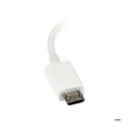 Pikkukuva 2 / 3: Micro USB - USB Host OTG -sovitinkaapeli - STARTECH - UUSBOTGW - 12cm - Valkoinen - Elinikäinen takuu