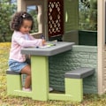 Miniatyrbillede 3 af 6: Smoby Life - Piknikbord, der kan tilpasses Smoby-huse - 2 bænke