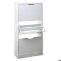Miniatyrbillede 4 af 5: Skoskab 3 skuffer - L 60 x D 24 x H 115 cm - Hvid hvid