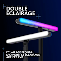 Miniatyrbillede 2 af 6: Ringlys Logitech G Litra Beam LX dobbelt premium RGB LED-streaming accentlys med TrueSoft, LIGHTSYNC, Bluetooth