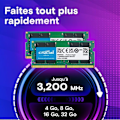 Pikkukuva 2 / 3: RAM DDR4 SDRAM 32 Gt 3200 MHz (PC4-25600) CL22 DRX8 UNBUFF SODIMM 260P - musta