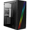 Miniatyrbillede 1 af 5: Aerocool STREAK - ATX RGB pc-etui - sidepanel - 80 mm blæser