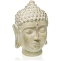 Miniatyrbillede 1 af 2: Dekorativ genstand - VERSA - FIGURA CABEZA DE BUDA - Grå farve - Stenmateriale - Etnisk stil Buddha statyett