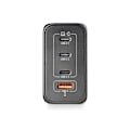 Miniatyrbild 3 av 6: NGS BUD 240W: Universell väggadapter 240W med 4 portar: 3 USB-C + 1 USB-A. Snabb och säker laddning. Samtidig laddning. Svart.