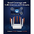 Miniatyrbillede 3 af 4: WiFi 6 Router - CUDY - AX3000 - WAN 2,5 Gbit/s - 4 RJ45 Porte - MU-MIMO - VPN Support