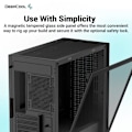 Pikkukuva 3 / 5: Tietokonekotelo ilman virtalähdettä - DEEPCOOL CH370 (Musta) - Mini torni - Micro-ATX-muoto