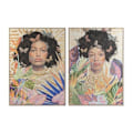 Miniatyrbild 1 av 2: Afrikansk kolonial ram 100 x 4 x 140 cm (2 enheter)