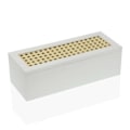Miniatyrbillede 1 af 3: Smykkeskrin - Versa - Rektangulær - Hvid - 10 x 8 x 26 cm - Til Kvinder Vit