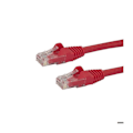 Miniatyrbillede 1 af 2: STARTECH Hookless Cat6 UTP netværkskabel - 50 cm rød - Anti-Snag RJ45 Ethernet ledning - Patch kabel