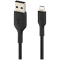 Miniatyrbillede 1 af 4: BELKIN - kabel - Lght USBA flettet kabel 2M sort