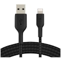 Miniatyrbillede 2 af 4: BELKIN - kabel - Lght USBA flettet kabel 2M sort