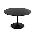 Miniatyrbillede 1 af 3: Spisebord - Versa - Lia - 73 x 120 x 120 cm - MDF træ - Metal - Sort Svart