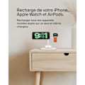 Pikkukuva 2 / 4: 3-in-1 Latausasema - Belkin - BoostCharge - Qi2 - MagSafe - Valkoinen Vit