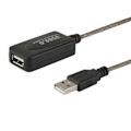 Miniatyrbillede 1 af 4: SAVIO CL-130 USB aktiv portforlængelse 10m USB 2.0-A han USB 2.0-A hun Sort