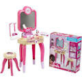 Miniatyrbillede 1 af 6: Skønhedslege - KLEIN - Barbie skønhedscenter "Happy Vibes" - Færdig med mange tilbehør og lys. Ros, vit, lila, guld