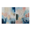 Miniatyrbillede 1 af 4: abstrakt grene ramme 80 x 4 x 100 cm moderne (2 enheder)