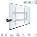 Miniatyrbild 2 av 2: TM Electron TMSLC016 Universalt lutande väggfäste för LED, OLED, LCD, plasmaskärmar eller TV-apparater från 10" till 24", Max. 15