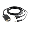 Miniatyrbillede 1 af 4: GEMBIRD A-HDMI-VGA-03-6 VIDEO KABEL OG ADAPTER 1,8 M HDMI TYPE A