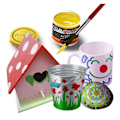 Miniatyrbillede 2 af 3: Flaske akryl flydende maling 250 ml. - Farve Fuchsia - Legefarve - Akryl Basic - 18591 TU