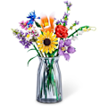 Miniatyrbild 5 av 6: Byggsats - ZURU - Långa Blommor - Max 243 bitar - 10 designer - Bukett att montera Flerfärgad