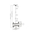 Miniatyrbillede 6 af 6: AISENS CT80TSE-075 Eco Roterbar loftmontering til 37-80 tommer skærm/tv, sort