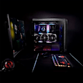 Miniatyrbillede 2 af 2: Spilleskab - XPG - BATTLECRUISER II - E-ATX - 4 ARGB fans - Sort hærdet glas