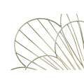 Miniatyrbillede 2 af 3: Væghænger - LANA DECO - Guld Blomst - Metal - 57 x 4 x 57 cm - Moderne Design gyllene