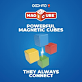 Miniatyrbillede 3 af 6: Magnetisk byggesæt - GEOMAG - Magicube Recycled Creative Set - 8 dele - Genanvendt plastik - Fra 1 år Gul, röd, blå, grön