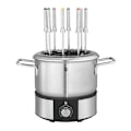 Miniatyrbillede 1 af 4: WMF 415130011 - LONO - Fondueapparat til 8 personer, med gryde og 8 gaffel i rustfrit stål Rostfritt stål