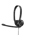 Miniatyrbillede 1 af 3: Hovedtelefoner - SENNHEISER - PC 3 - Intra-aurikulær - Kablet - Jack 3,5 mm - Sort Svart
