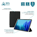Miniatyrbillede 4 af 6: Beskyttelsesskal til Samsung Galaxy Tab A9+ 11'' - Stødabsorberende Transparent/Sort Etui med Stylusbærer - MOBILIS Klar/svart