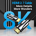 Miniatyrbild 2 av 4: VENTION High Speed HDMI 2.1 HD-kabel 8K@60Hz för PS3/4 TV Monitor Projektor 1,5 m