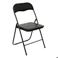 Miniatyrbillede 1 af 4: Sammenklappelig stol i PVC - Basic - Sort - H 79 cm Svart