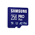 Pikkukuva 1 / 6: Samsung 256 Gt Pro Plus Micro SDXC -muistikortti (2023) jopa 180/130 MB/s