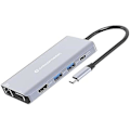 Pikkukuva 1 / 2: 10 in 1 USB-C-telakointiasema HDMI/VGA/USB-C-PD/USB 3.0/SD/TF/GbE/AUX - Conceptronic DONN20G