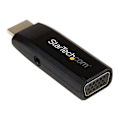 Miniatyrbillede 4 af 4: HDMI til VGA-adapter - STARTECH - HD2VGAMICRA - 1920x1200 - Lyd - Sort