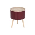 Miniatyrbillede 1 af 3: Sidebord - Mærke - Model - Bordeaux brun - MDF træ
