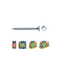 Miniatyrbild 1 av 2: Försänkt PZ träskruv DIN/Ref Vlox 3,5x15 i förzinkat stål med Celo-smörjmedel - GENERIC